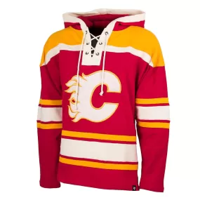 47 Brand NHL Lacer Fleece Mens Hoody - Calgary Flames