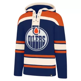 47 Brand NHL Lacer Fleece Mens Hoody - Edmonton Oilers