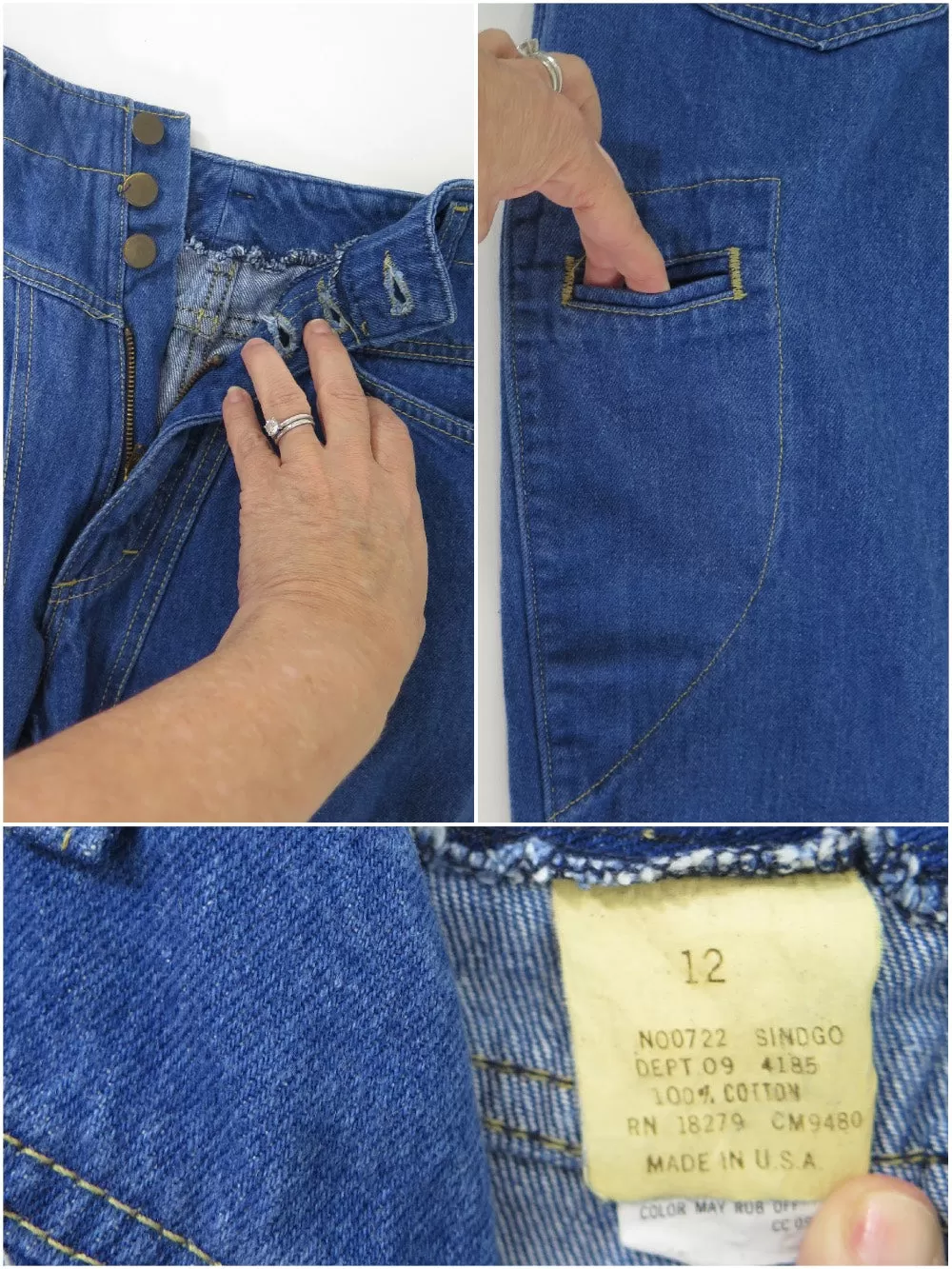 80s High-Waist Jeans - sm, med