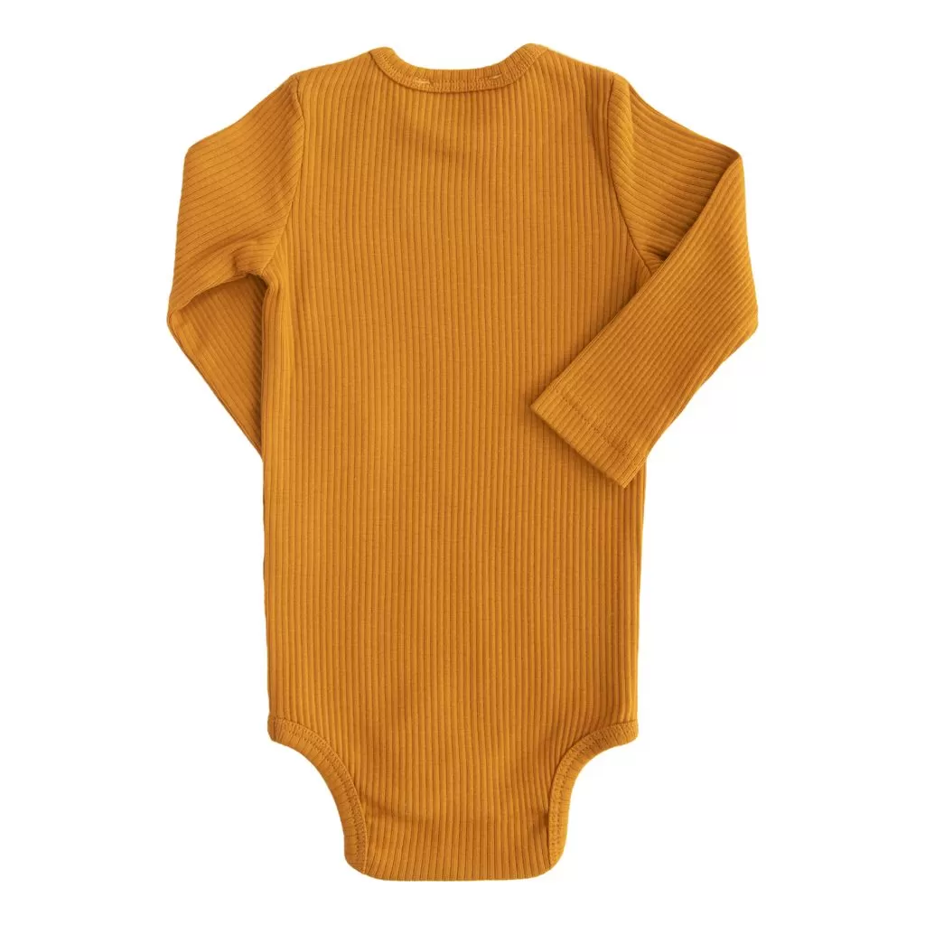 Amber Orange LS Modal Bodysuit