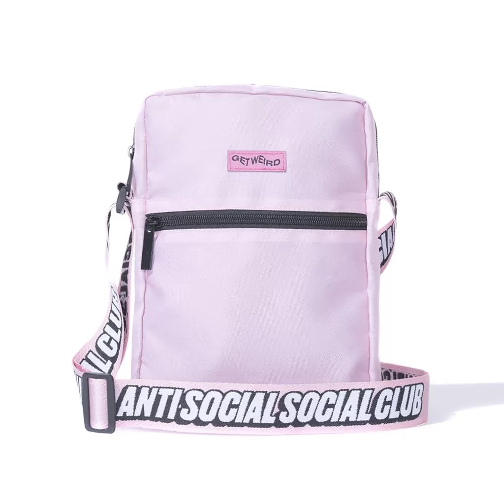 Anti Social Social Club Get Weird Shoulder Bag Pink