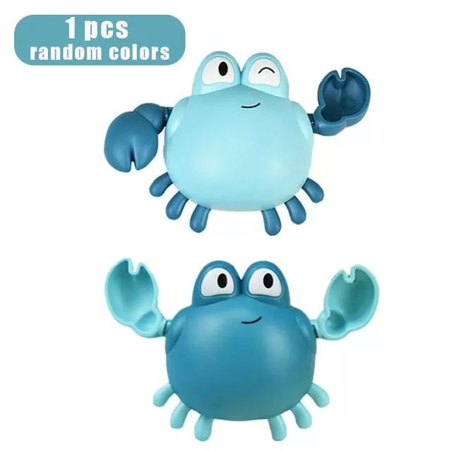 Baby Bath Toys Animal Cute Cartoon Tortoise Crab Classic Baby Water Toy Infant Swim Chain Clockwork Toy For Kid 2020 Newest