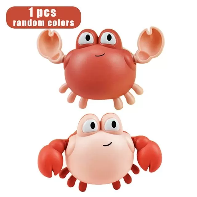 Baby Bath Toys Animal Cute Cartoon Tortoise Crab Classic Baby Water Toy Infant Swim Chain Clockwork Toy For Kid 2020 Newest