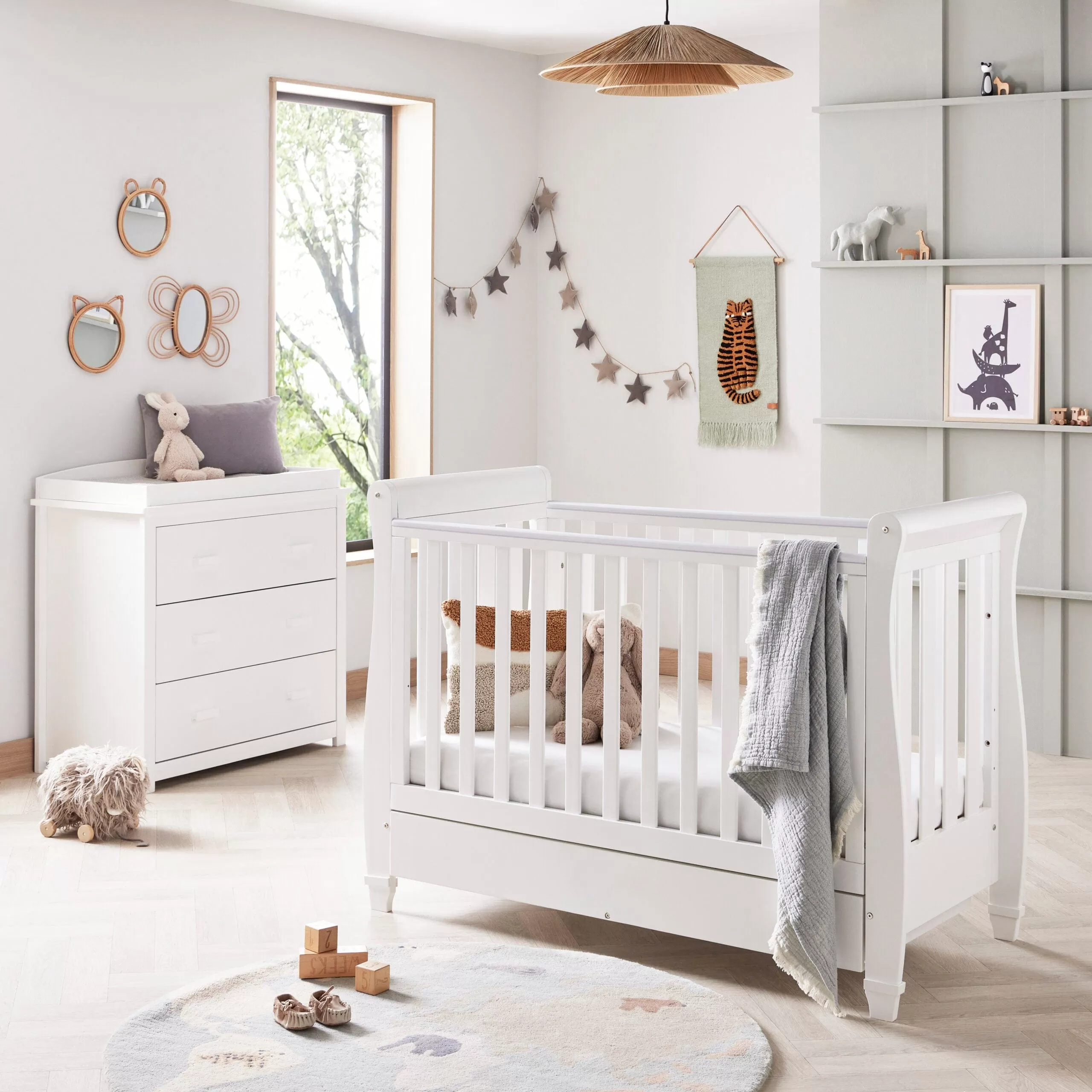 Babymore Eva 2 Piece Room Set - White