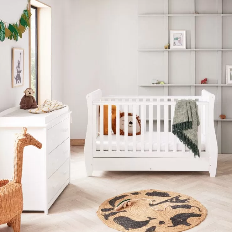 Babymore Stella 2 Piece Room Set - White