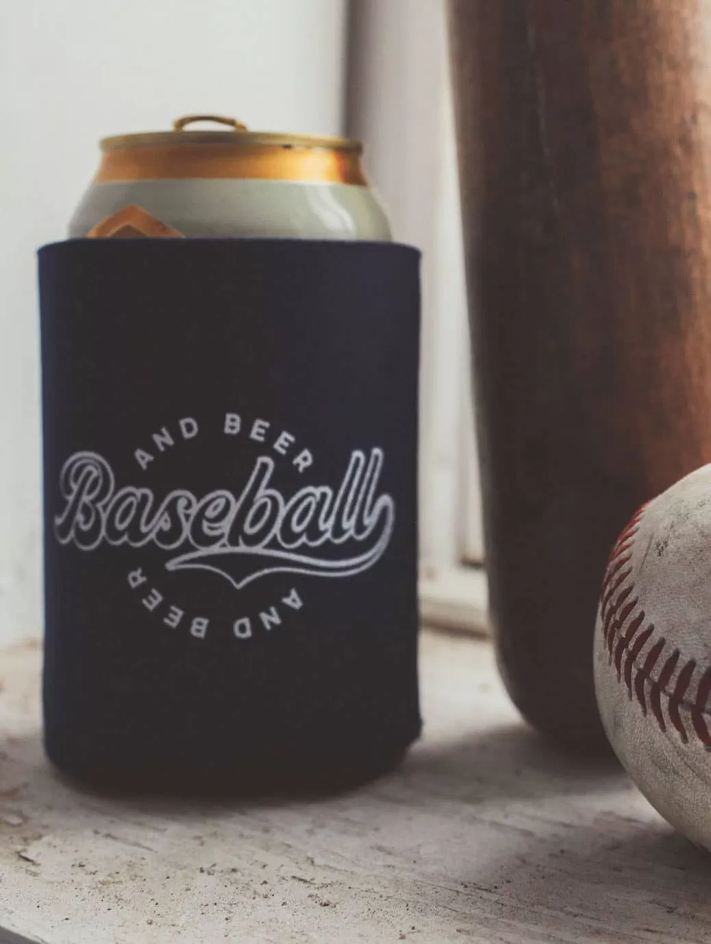 Baseball and Beer Drink Sleeve