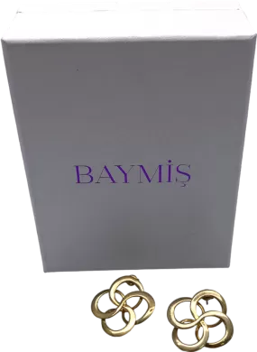 Baymis Metallic Celtic Design Earrings One Size