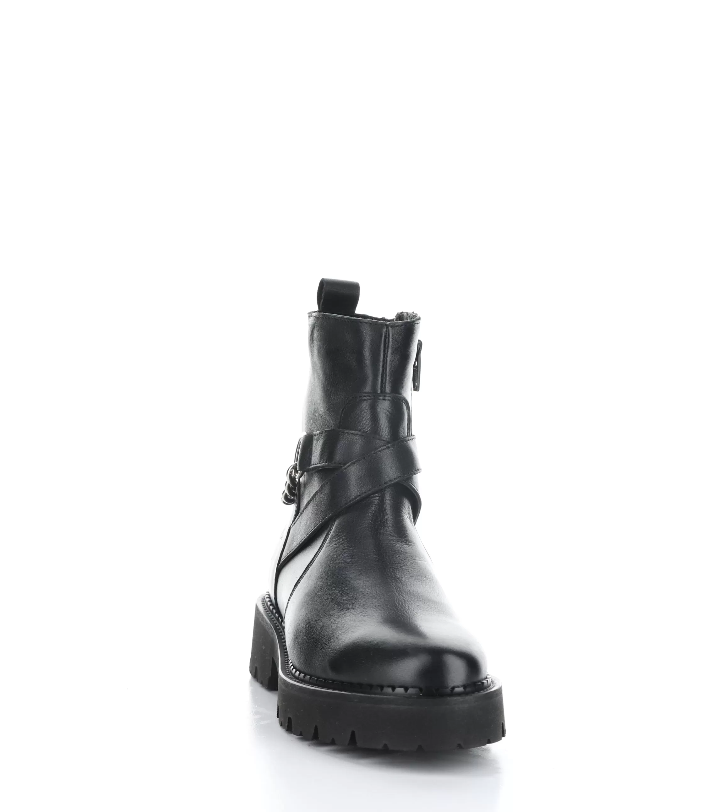 BEADS BLACK Round Toe Boots