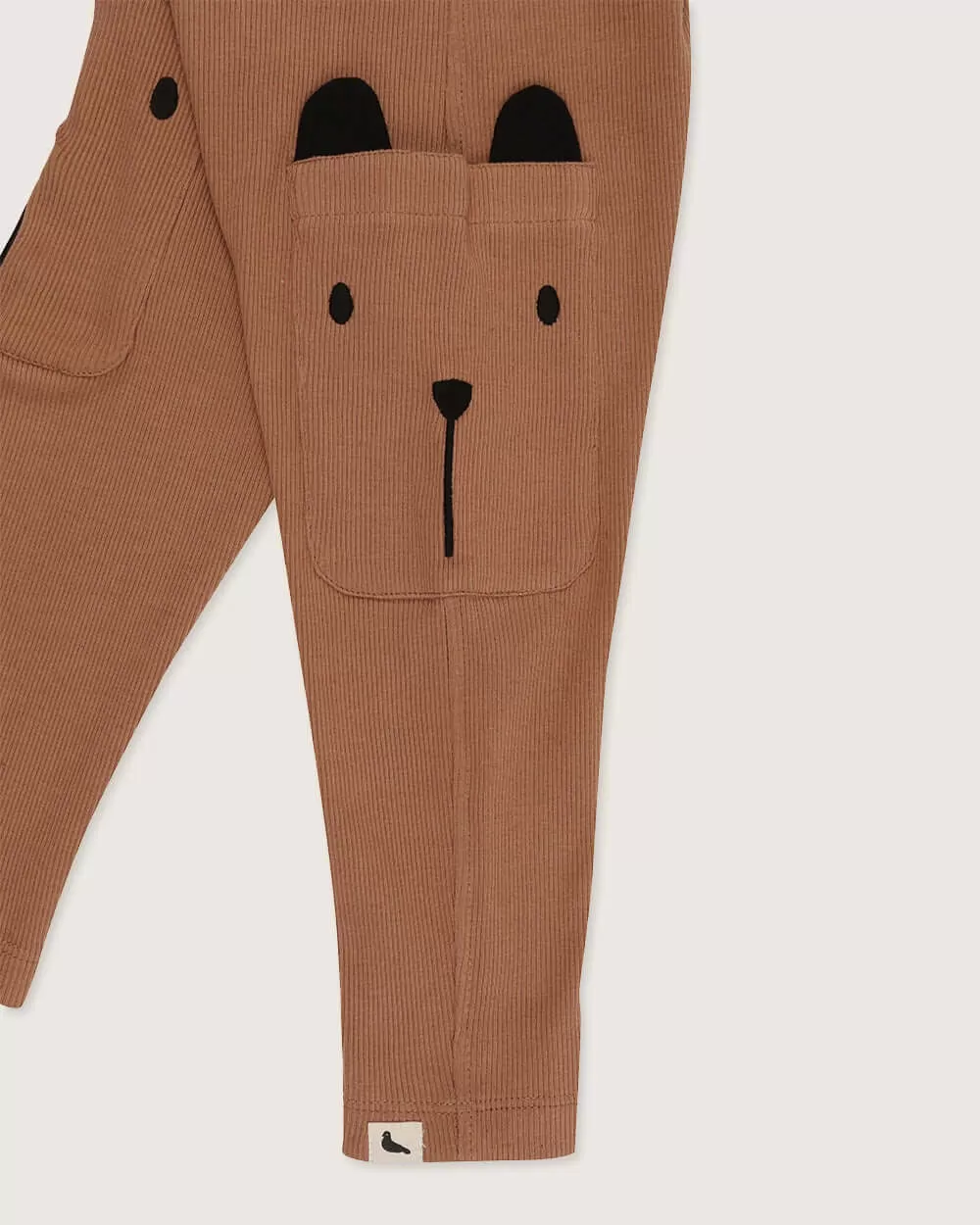 Bear Pocket Rib Dungarees