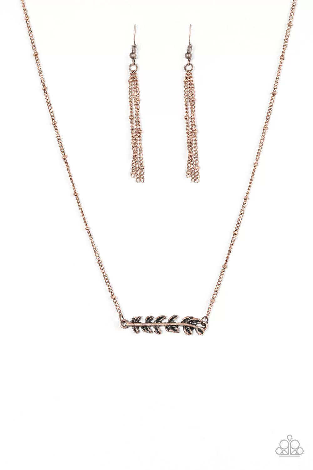 Beautifully Branching Copper Necklace - Paparazzi Accessories