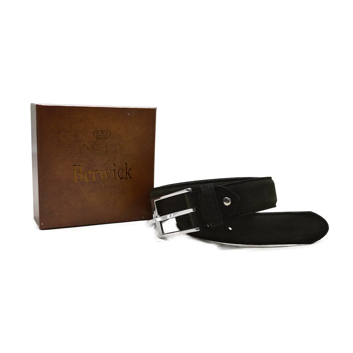 Berwick 1707 Belt - Olive Suede