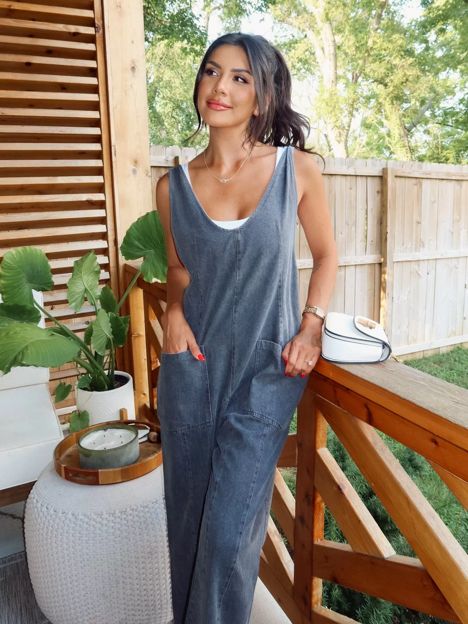 Bitter Sweet Jumpsuit in Charcoal