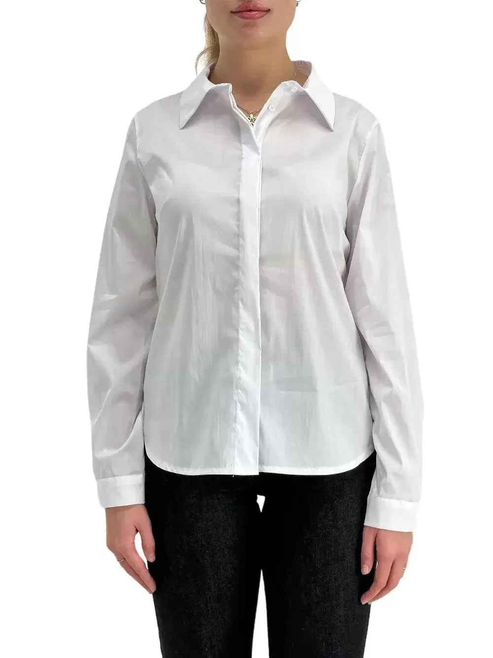 Camicia Slim Popeline - Bianco