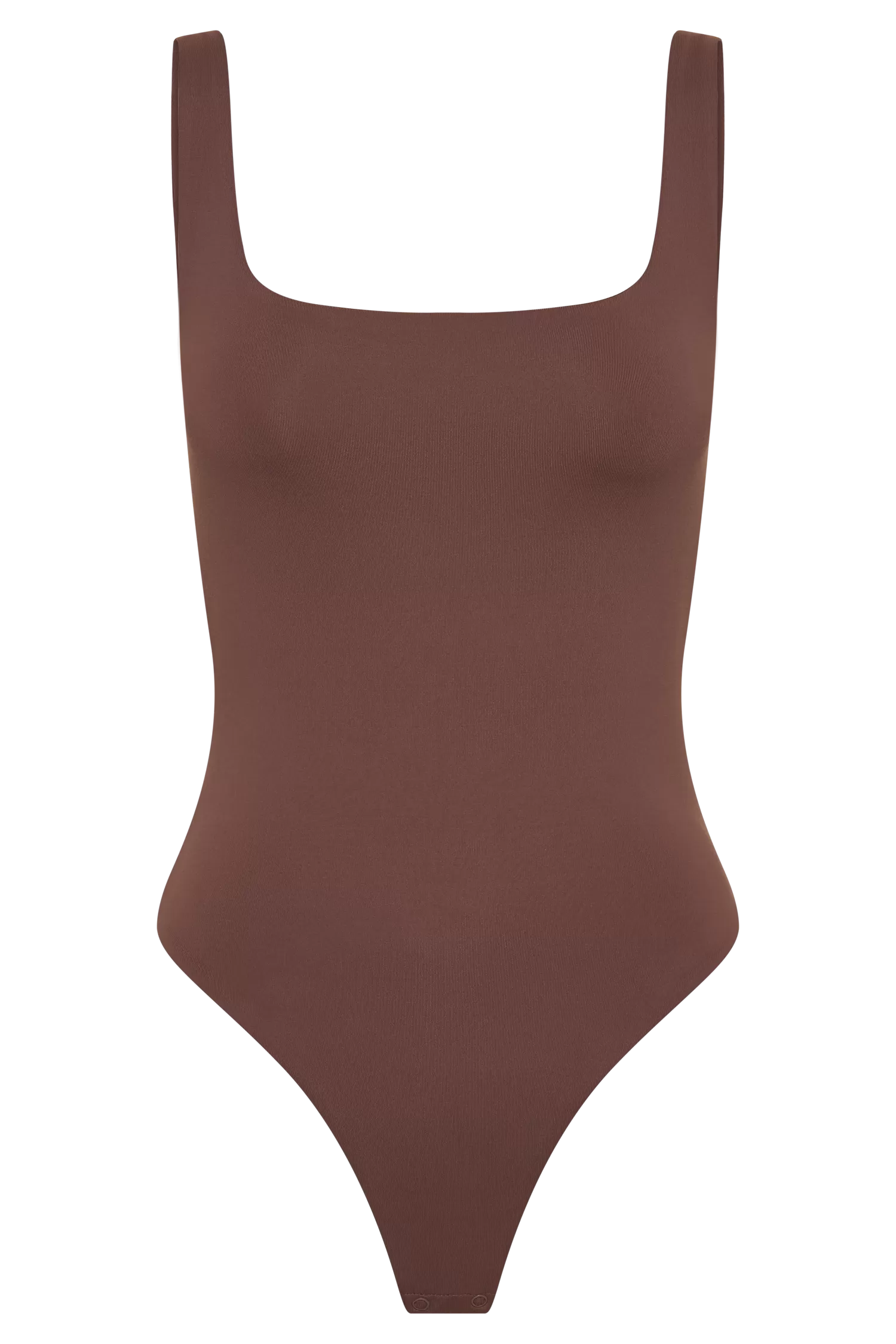 Charlie Recycled Nylon Scoop Neck Bodysuit - Mocha