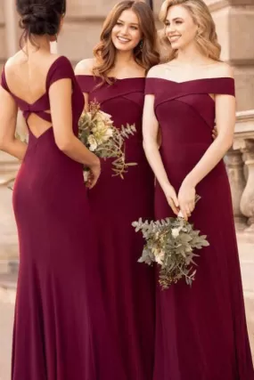 Charming Floor Length Long Mermaid Bridesmaid Dress