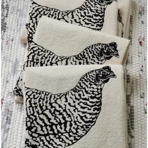 Chicken Cotton Tea Towel & Napkins