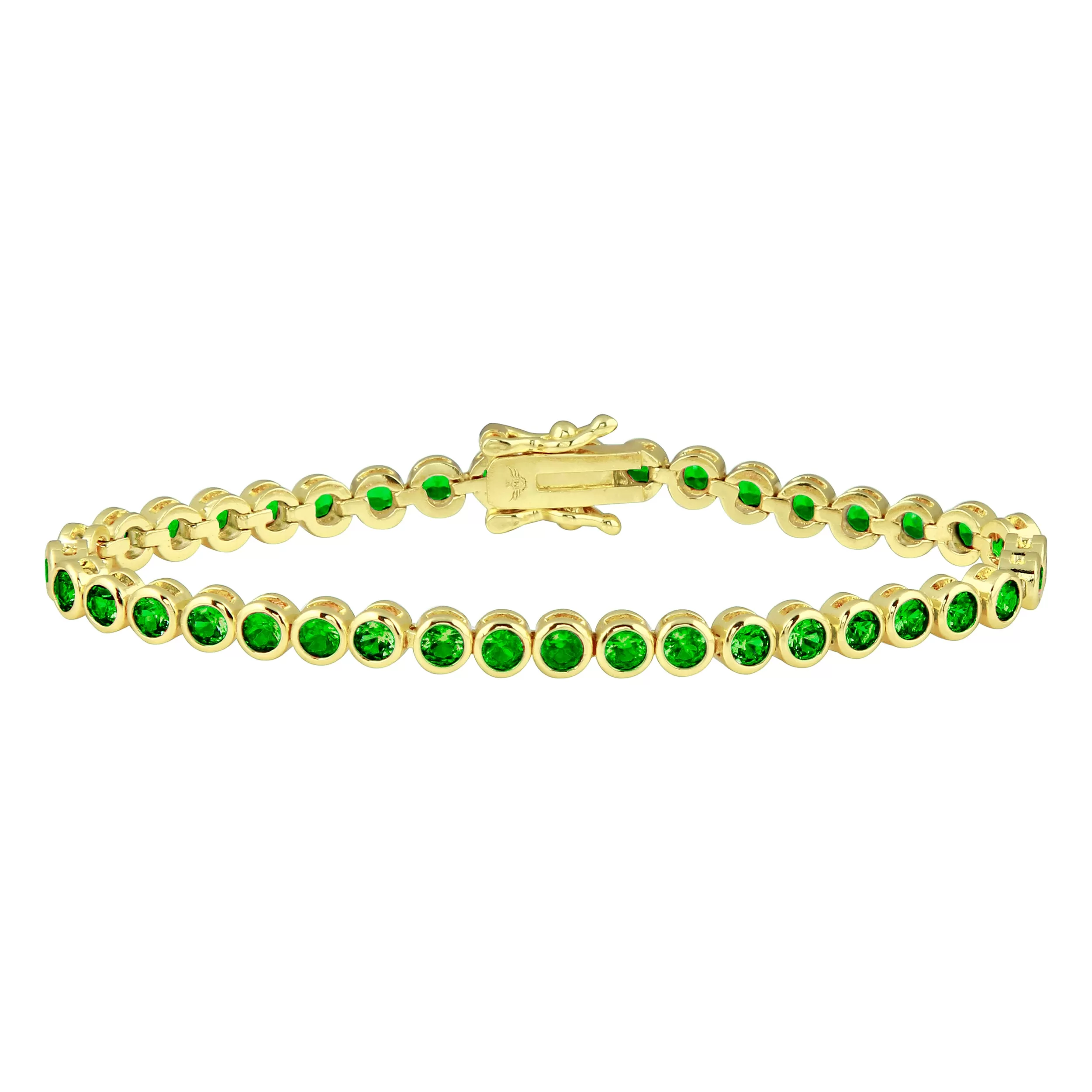 Colored Bezel Tennis Bracelet