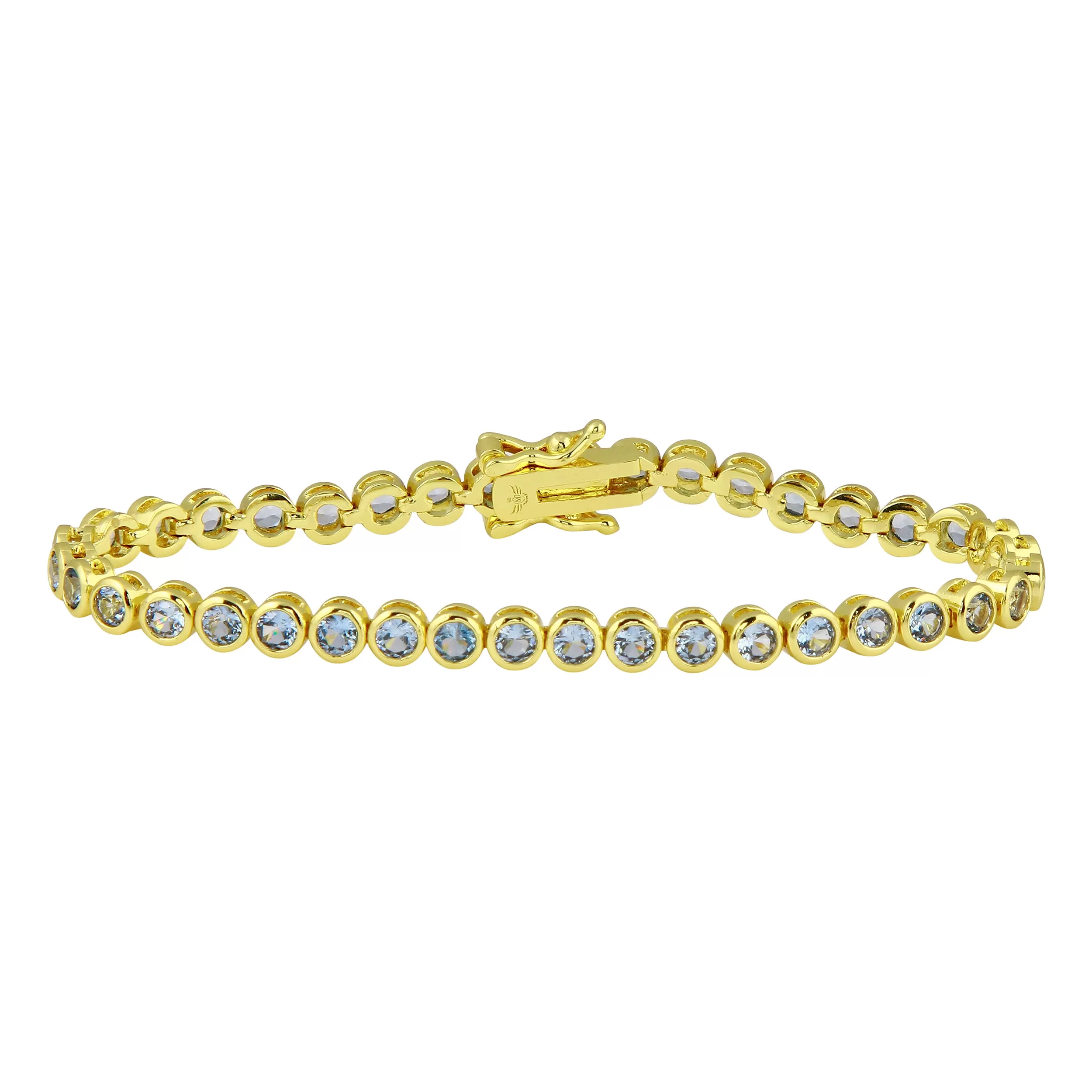 Colored Bezel Tennis Bracelet