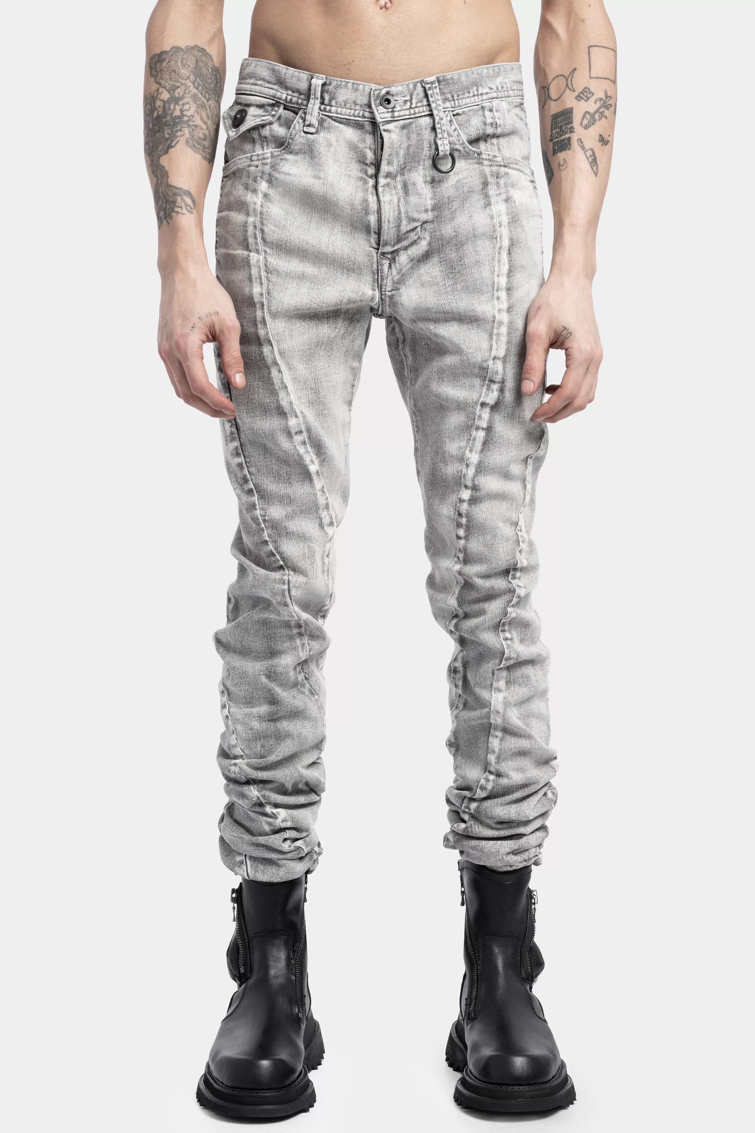 Curved Jeans, Plaster Grey