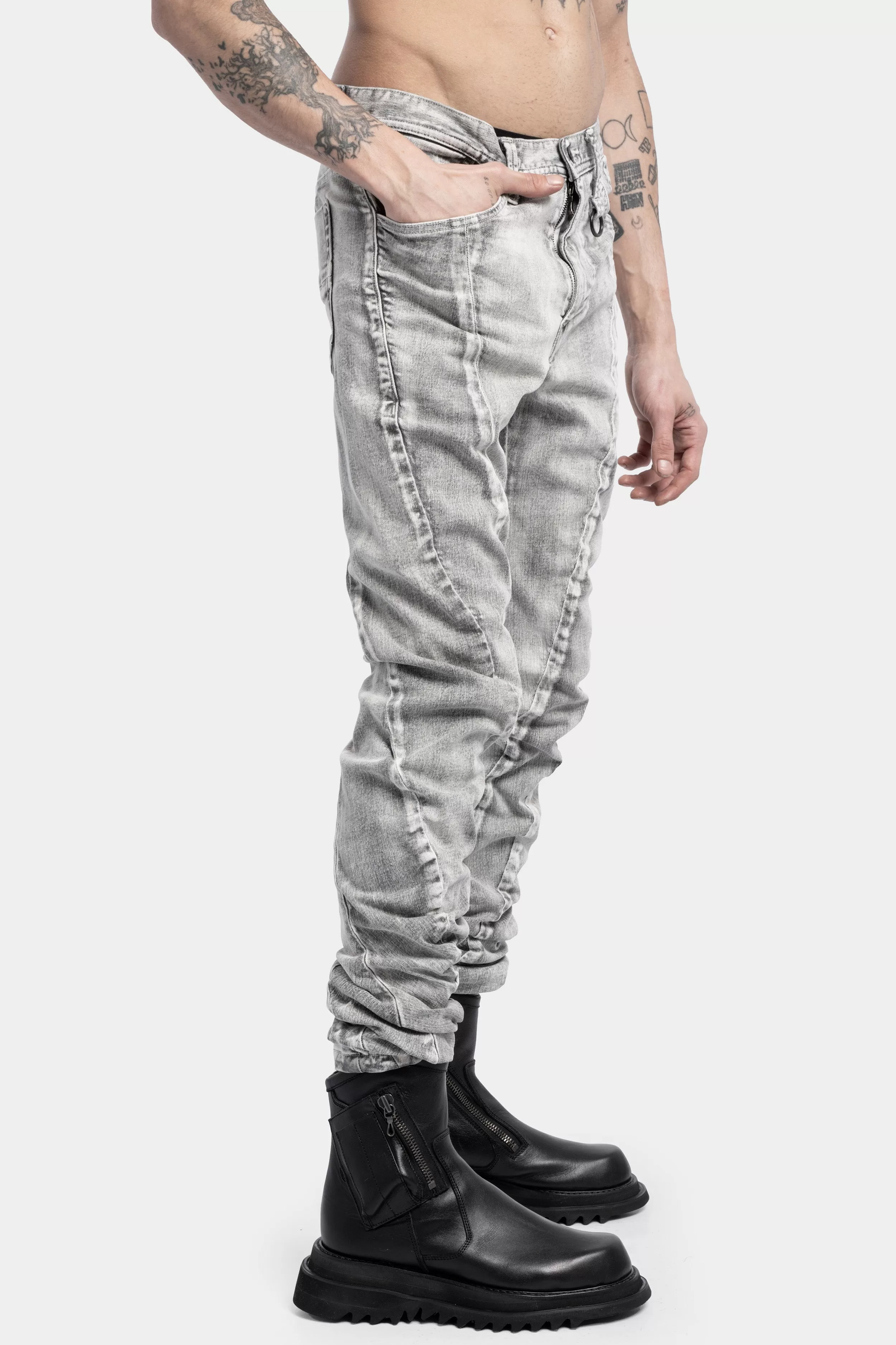 Curved Jeans, Plaster Grey