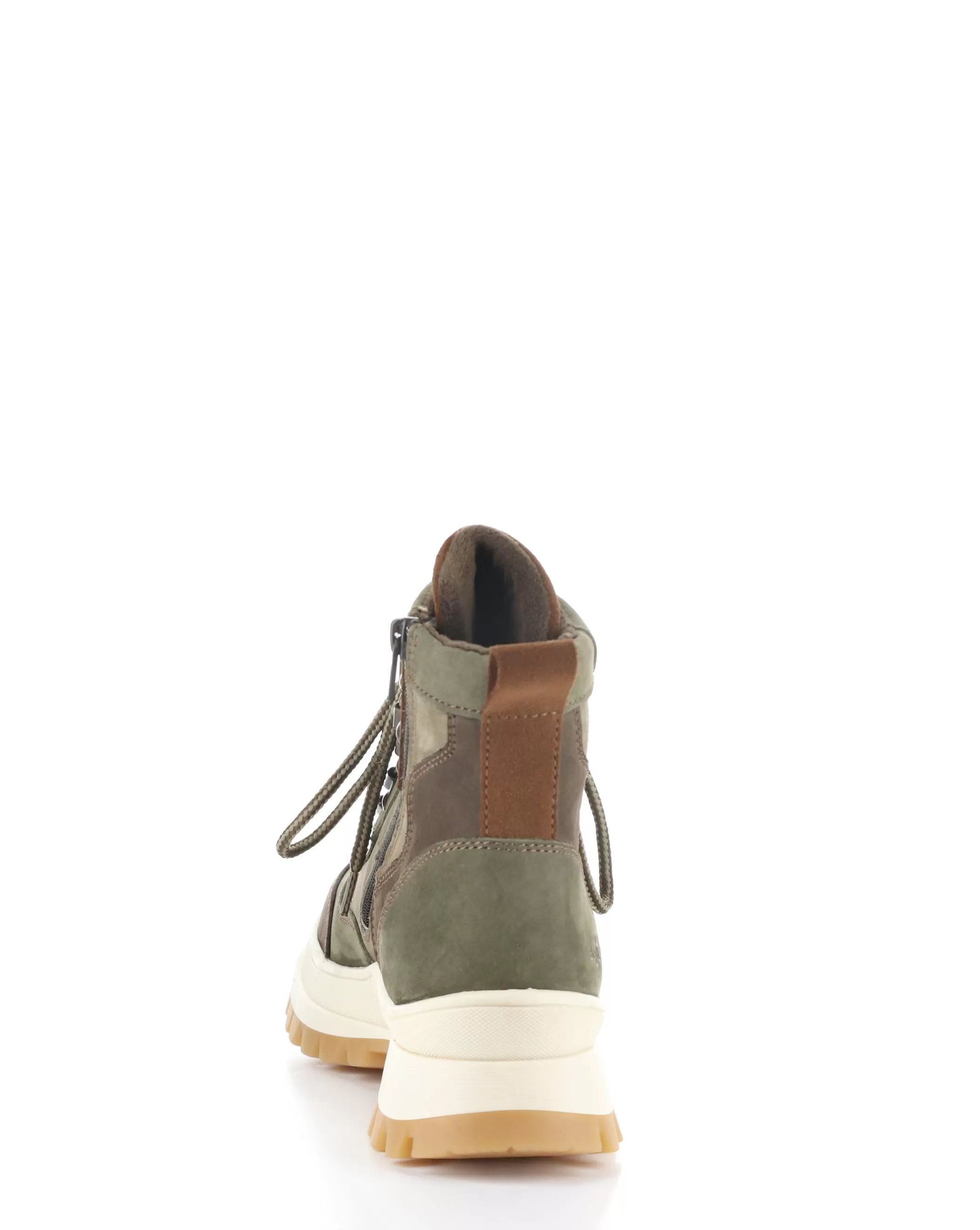 DEKE BROWN/OLIVE/STONE Round Toe Boots