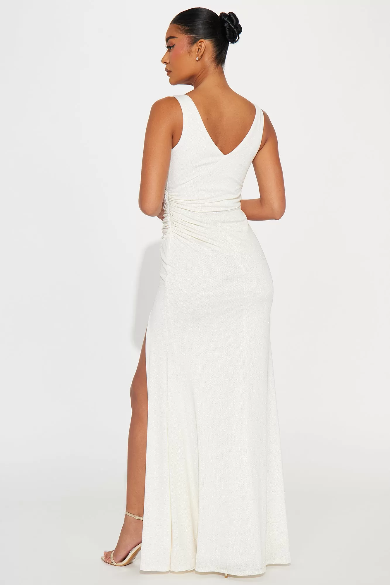 Diana Glitter Gown - Off White