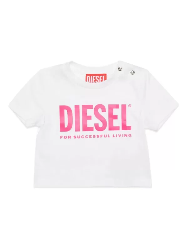 Diesel T-Shirt D Logo Black-Pink