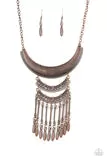 Eastern Empress - Copper Necklace - Paparazzi Accessories