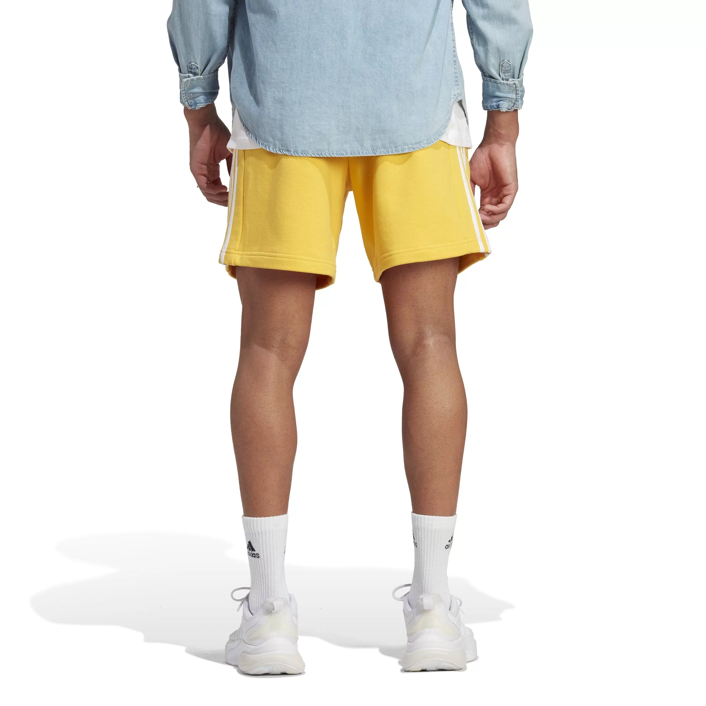 ESSENTIALS FRENCH TERRY 3-STRIPES SHORTS