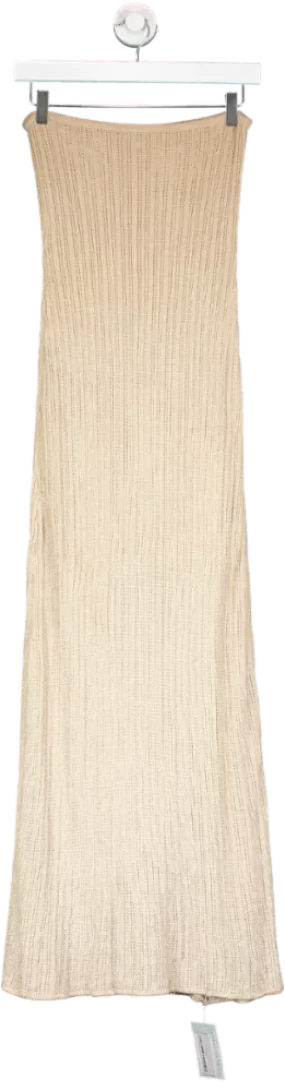 Flook The Label Beige Seona Dress UK S