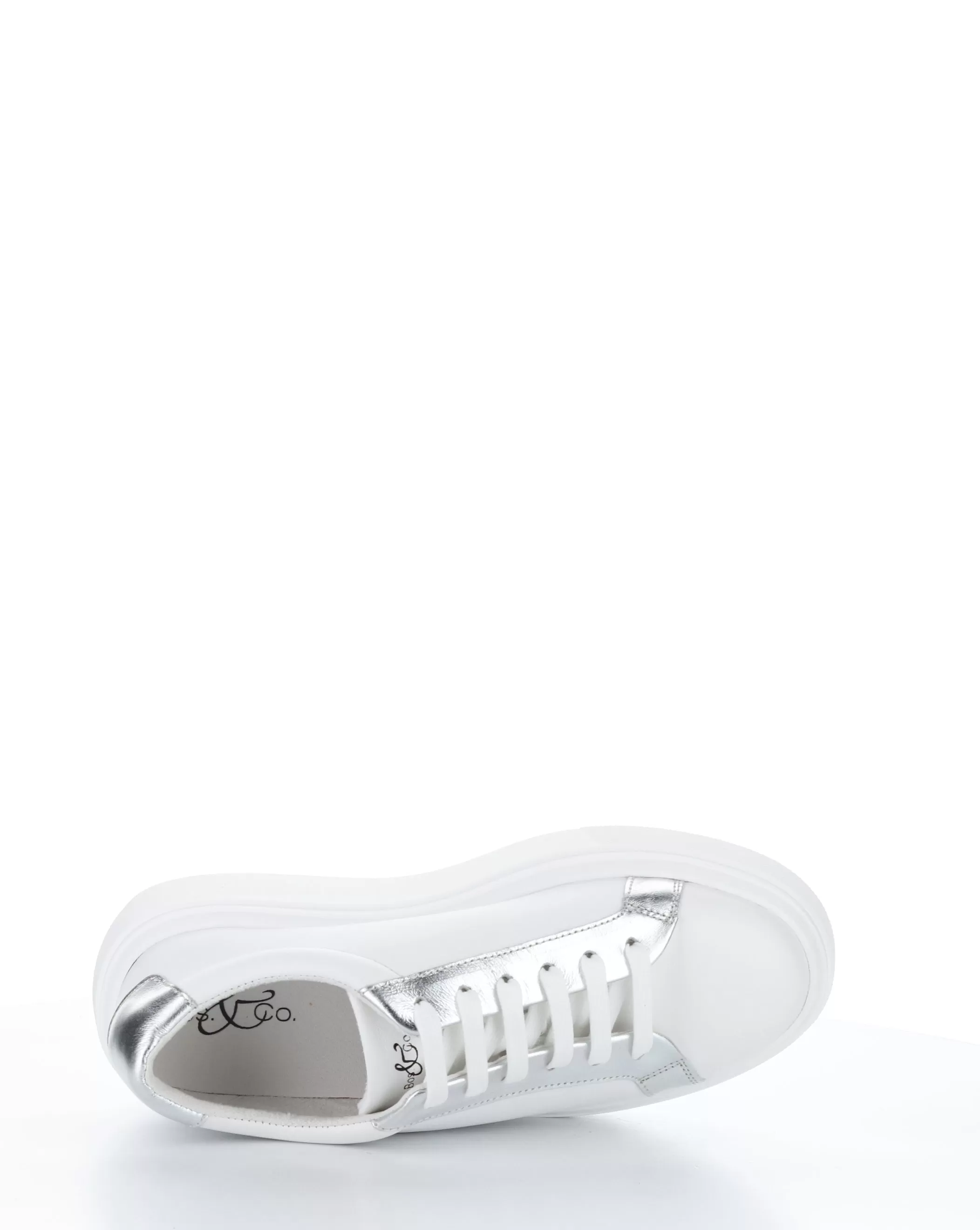 FUZI WHITE/SILVER Lace-up Shoes