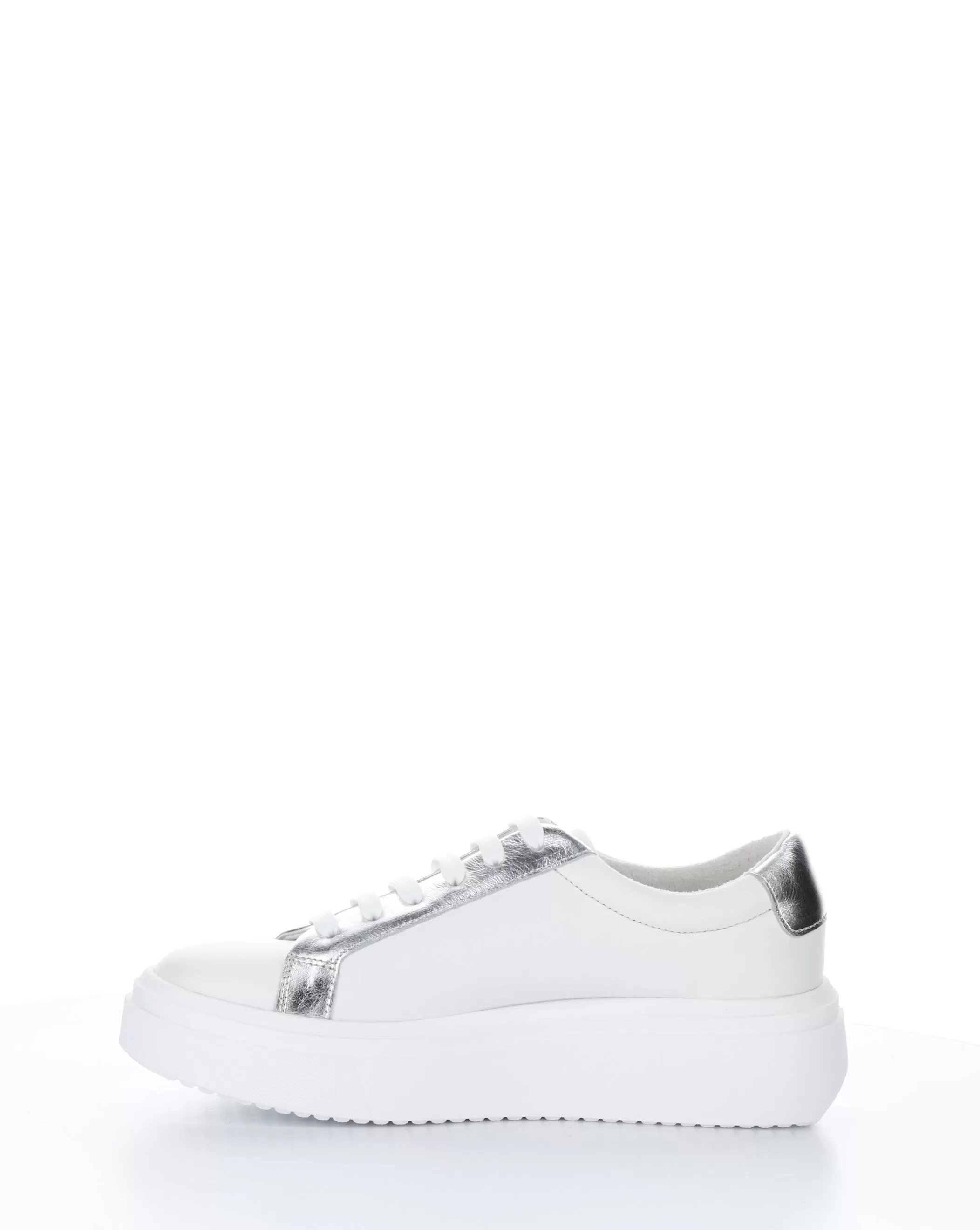 FUZI WHITE/SILVER Lace-up Shoes