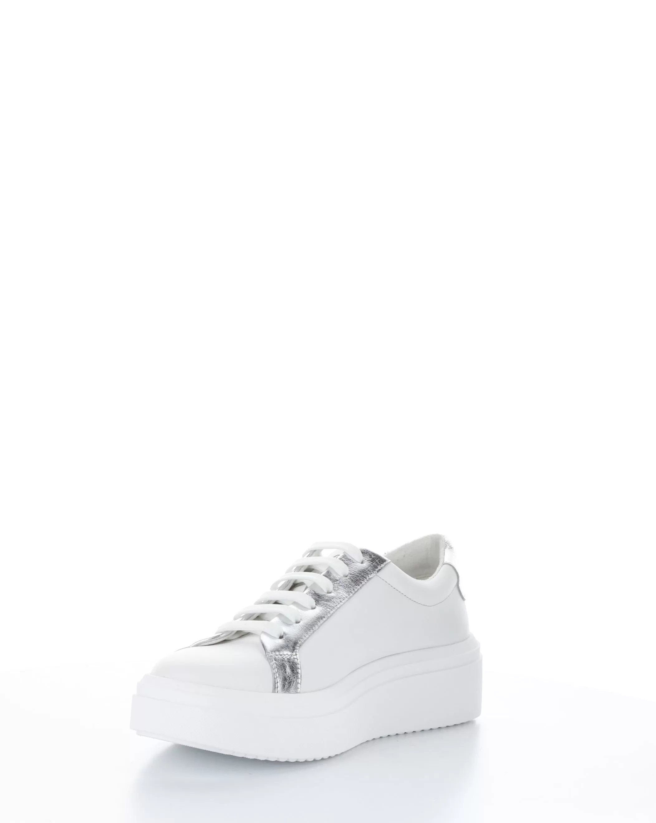 FUZI WHITE/SILVER Lace-up Shoes