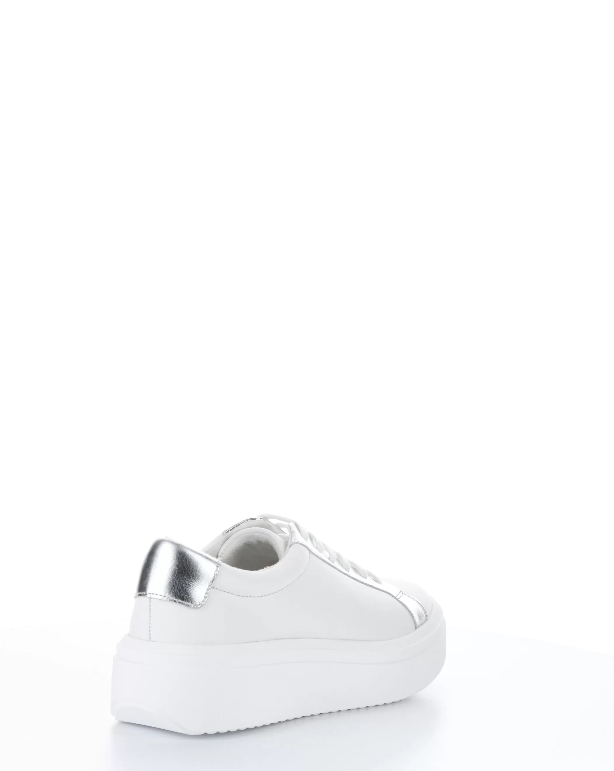 FUZI WHITE/SILVER Lace-up Shoes