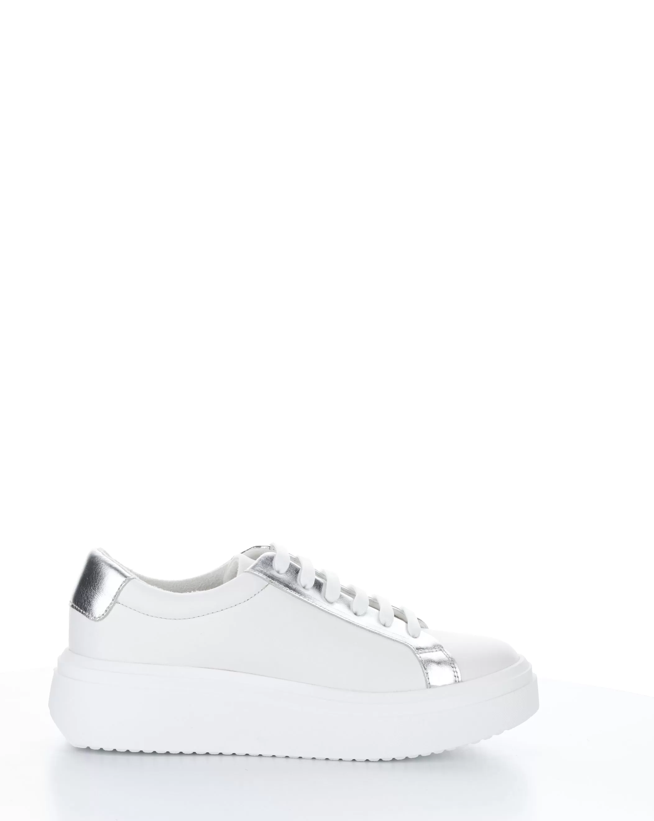 FUZI WHITE/SILVER Lace-up Shoes