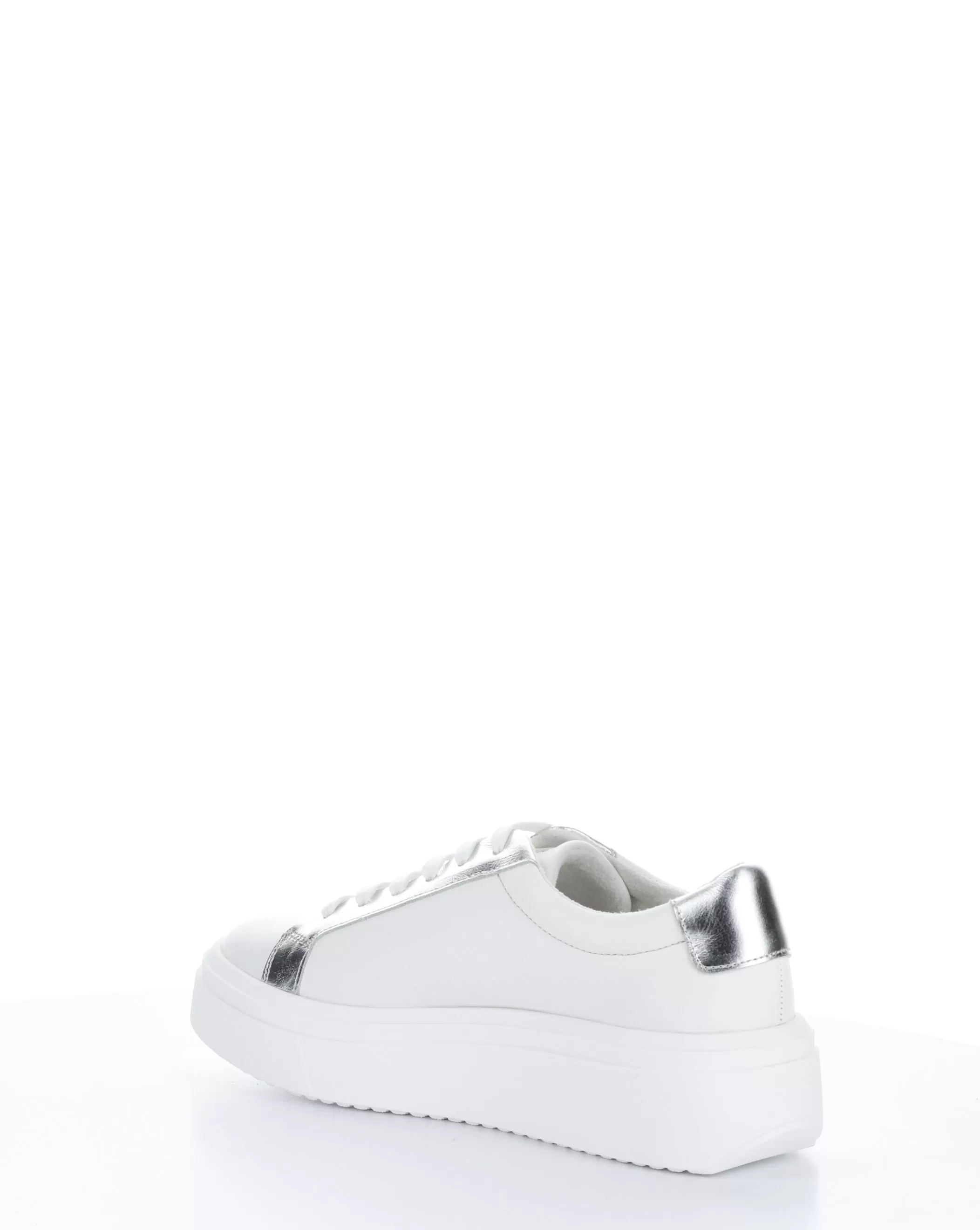 FUZI WHITE/SILVER Lace-up Shoes