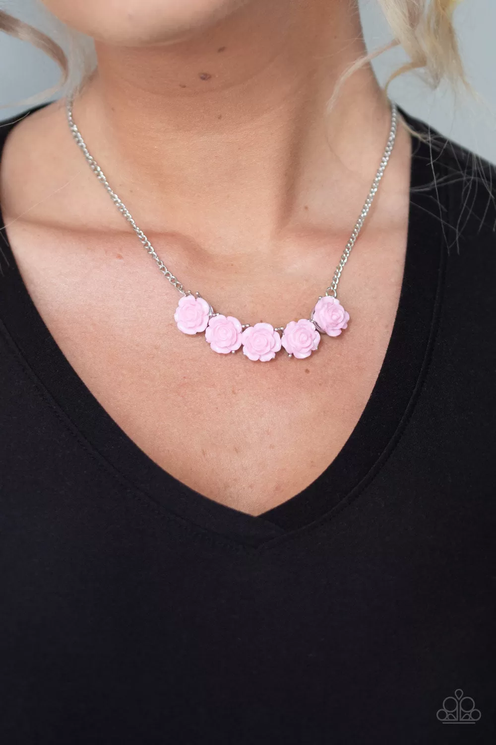 Garden Party Posh - Pink Necklace