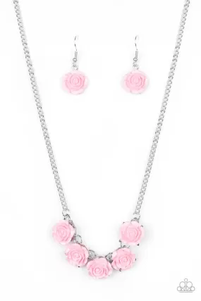 Garden Party Posh - Pink Necklace