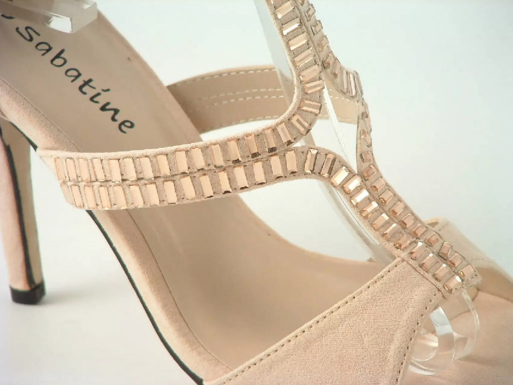 Glitz Shoes Sandal Faux Suede Pink, Grey Sabatiné High Heel