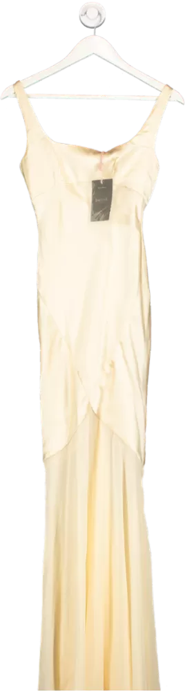 House of CB Nude Vittoria Maxi Dress UK XS