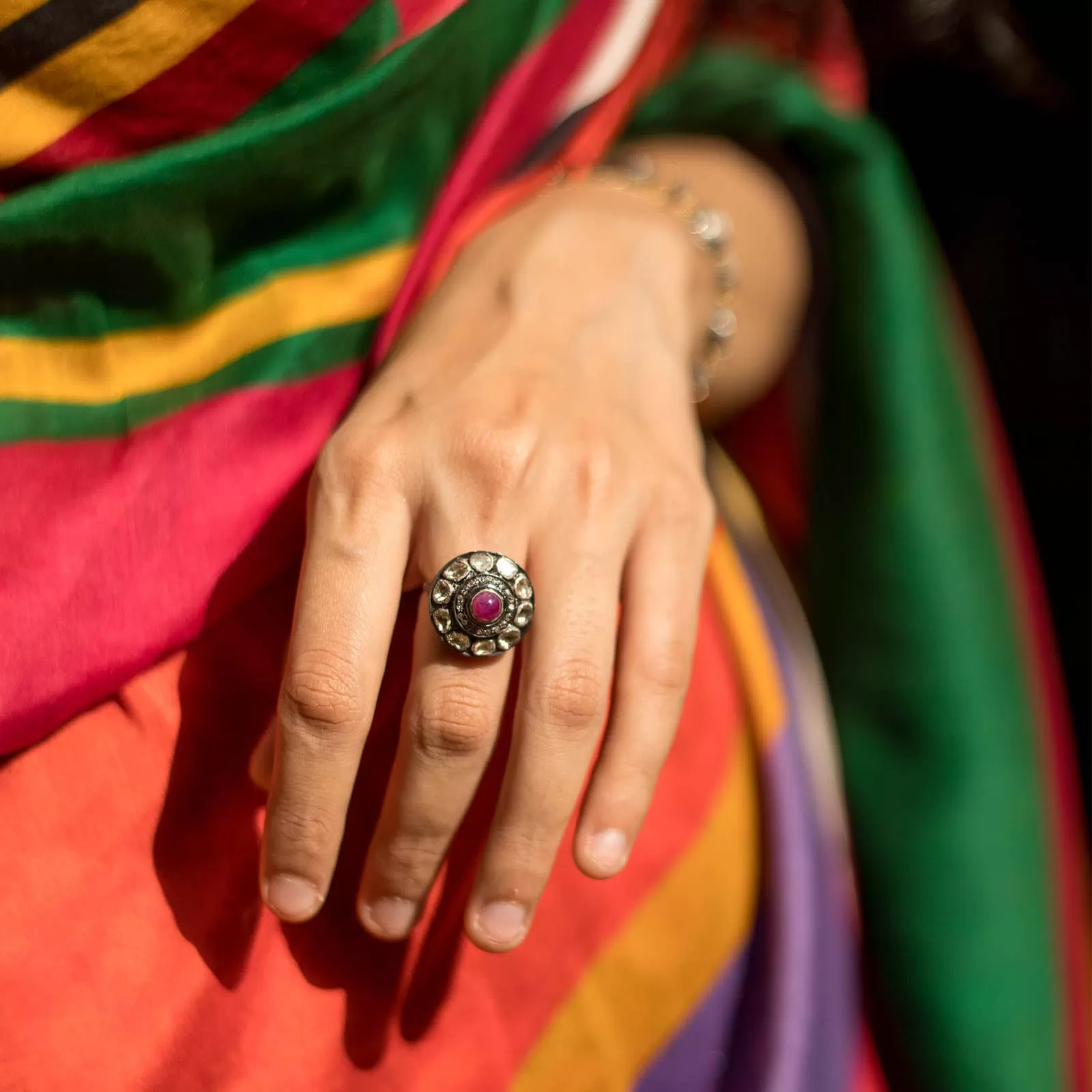 Jaipur Ruby Ring