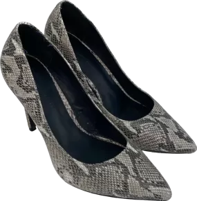 KG Kurt Geiger Grey Snake Print Pointed Toe Heels UK 4 EU 37 👠