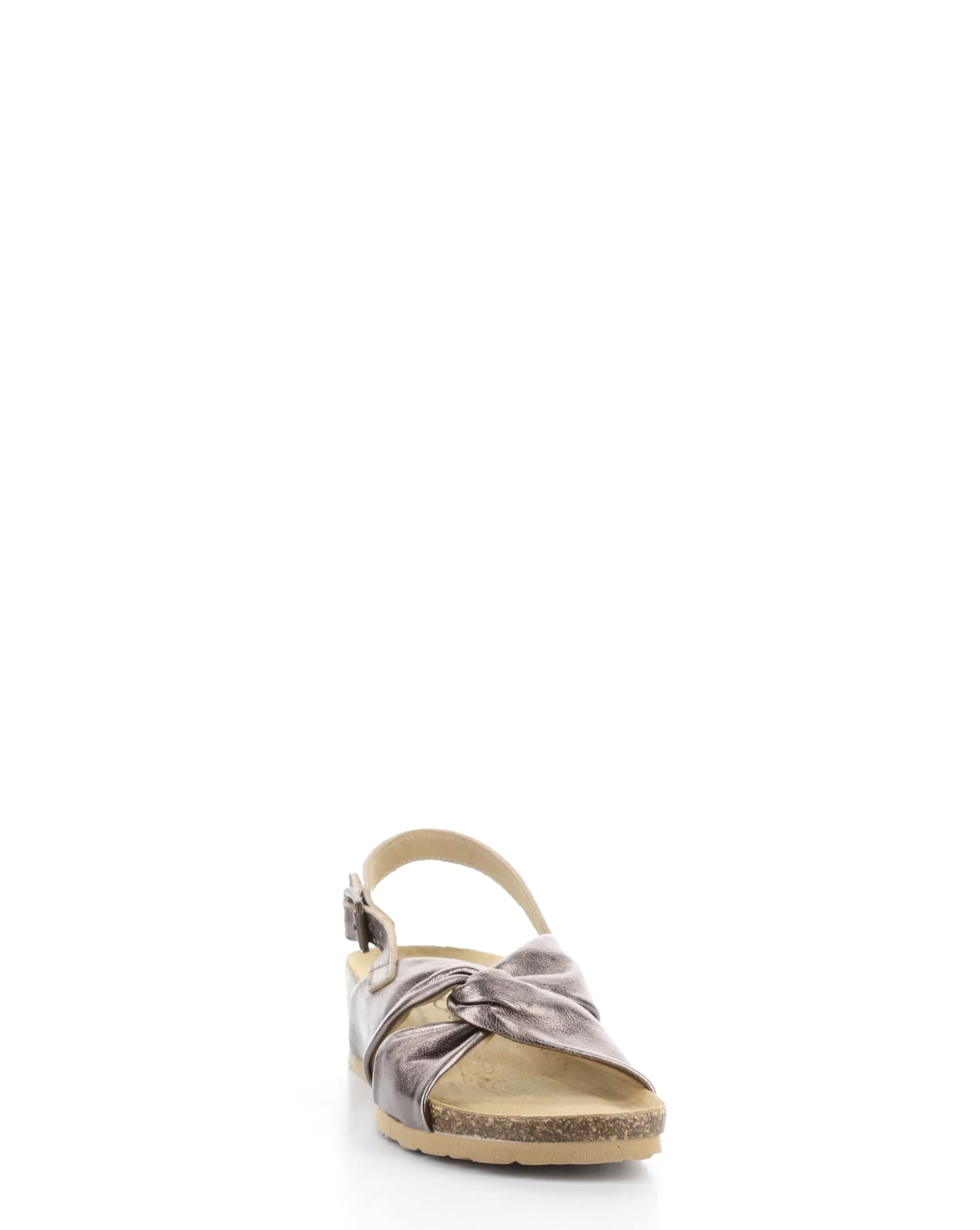 LEOLA Bronze Round Toe Sandals