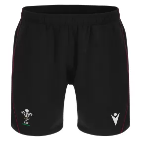 Macron Men's Wales Rugby Bermuda Travel Shorts 23/24 - Black