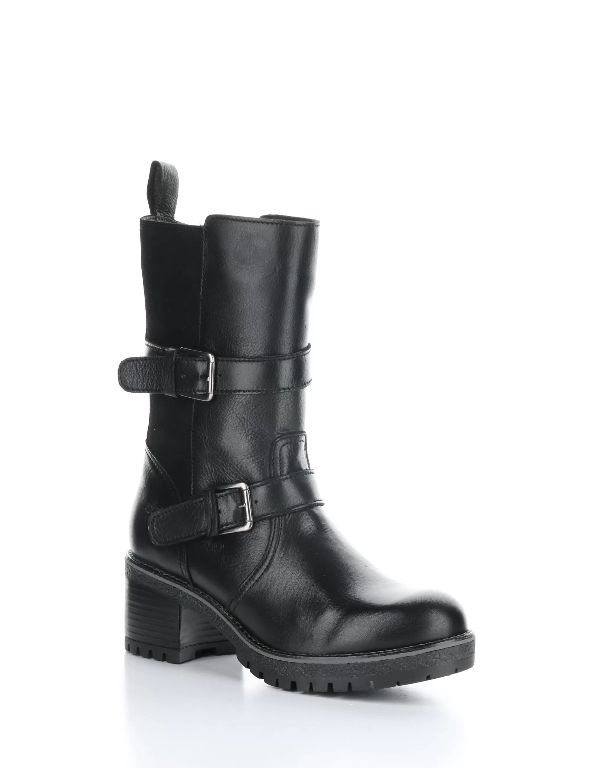 MAISE BLACK Round Toe Boots