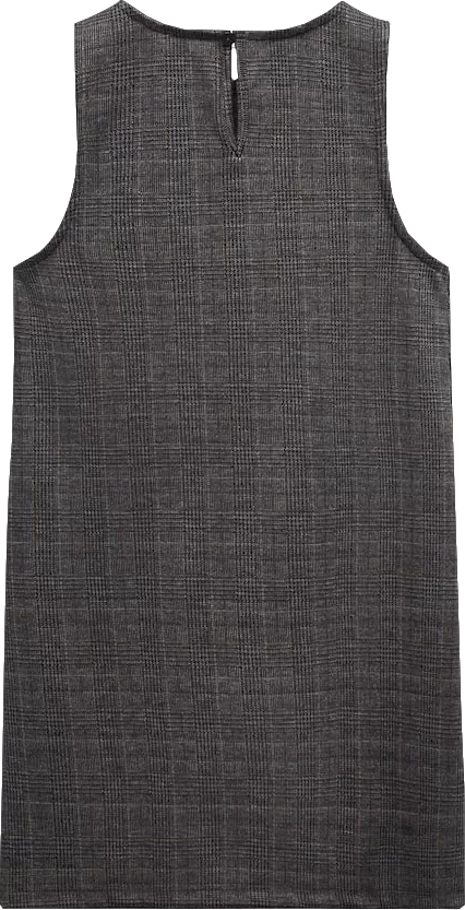 MANGO Grey Checkered Pinafore Dress BNWT  6 Years