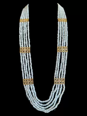 Naira fresh water pearl rani haar in  gold plated silver ( SHIPS IN 4 WEEKS )