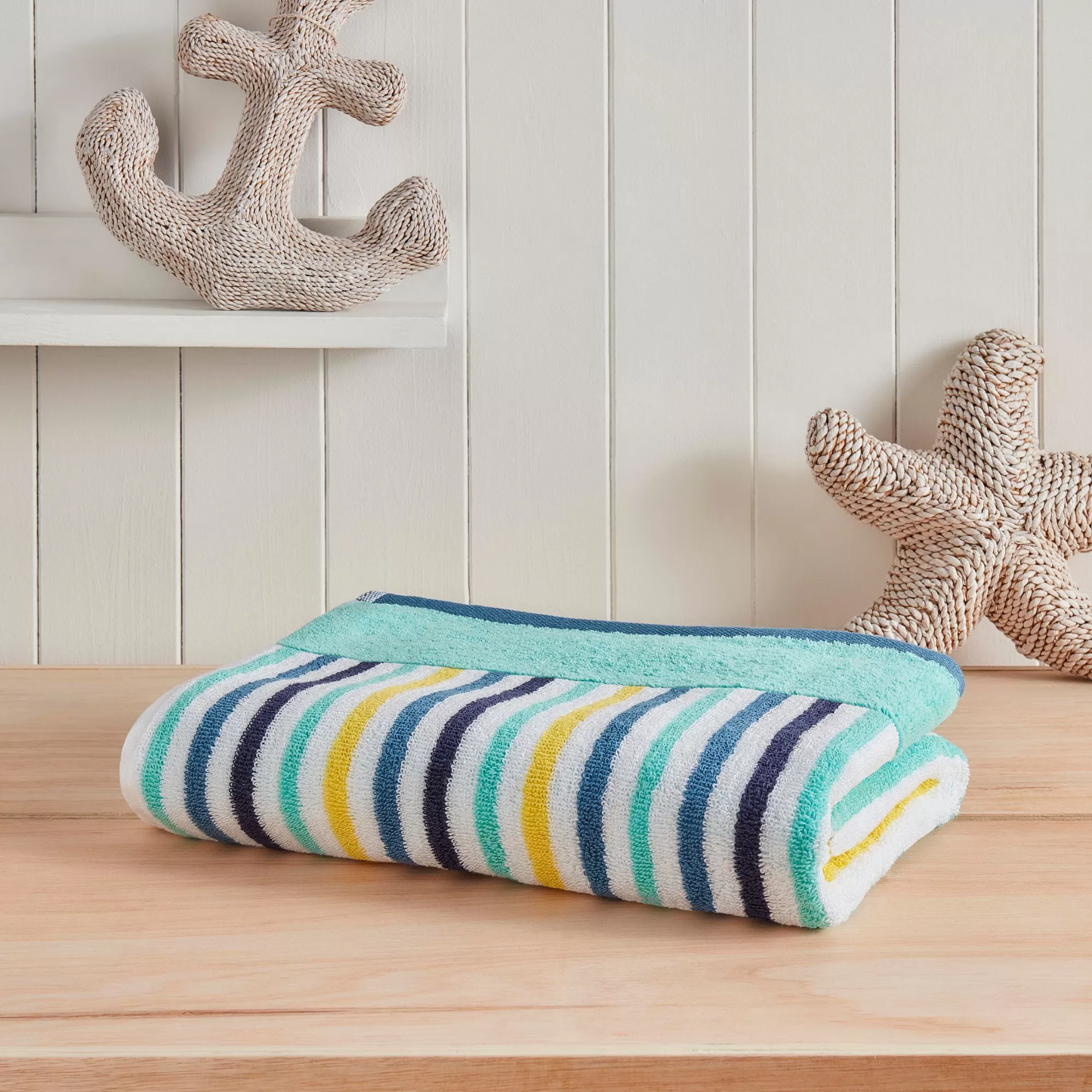 Nautical Stripe Bath Towel