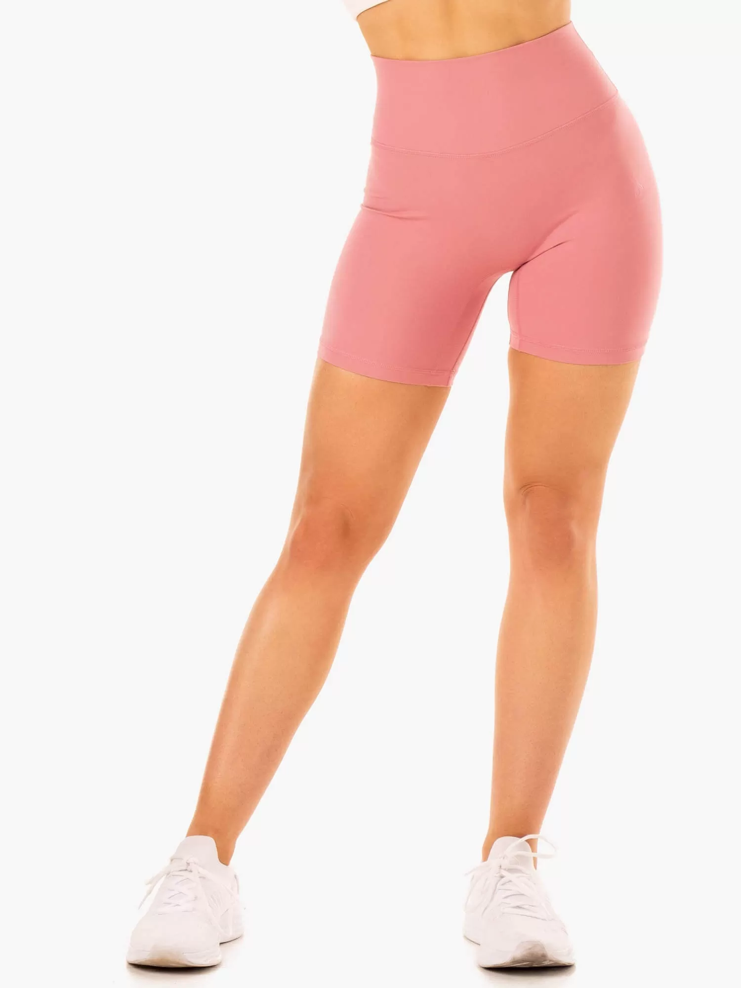 NKD Refine High Waisted Shorts - Dusty Pink