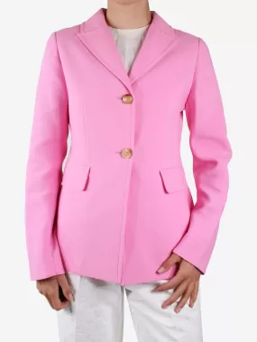 Pink single-breasted blazer - size EU 42